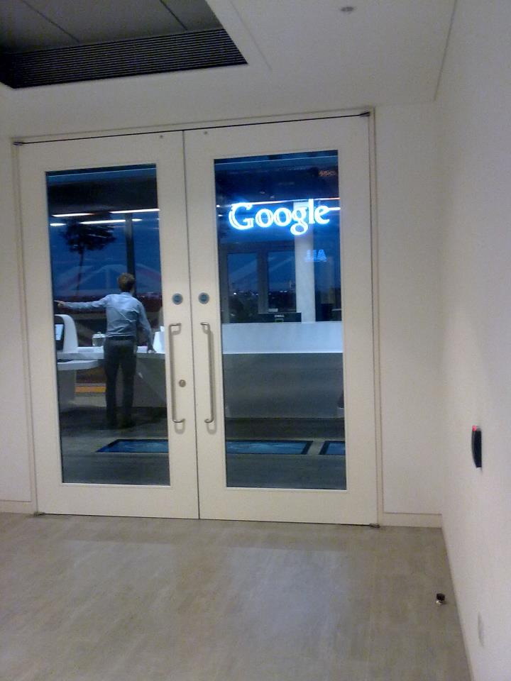 At the Google Offices in St Giles, London
